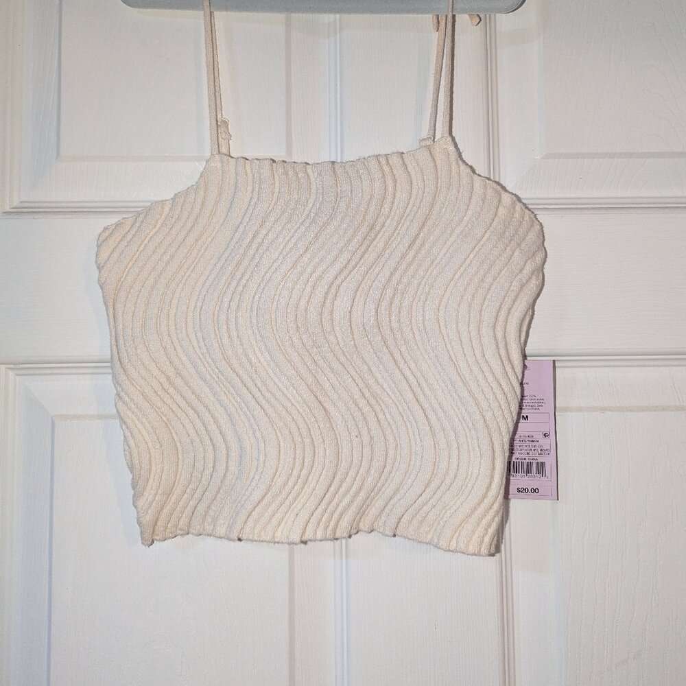 Cropped sweater tank M